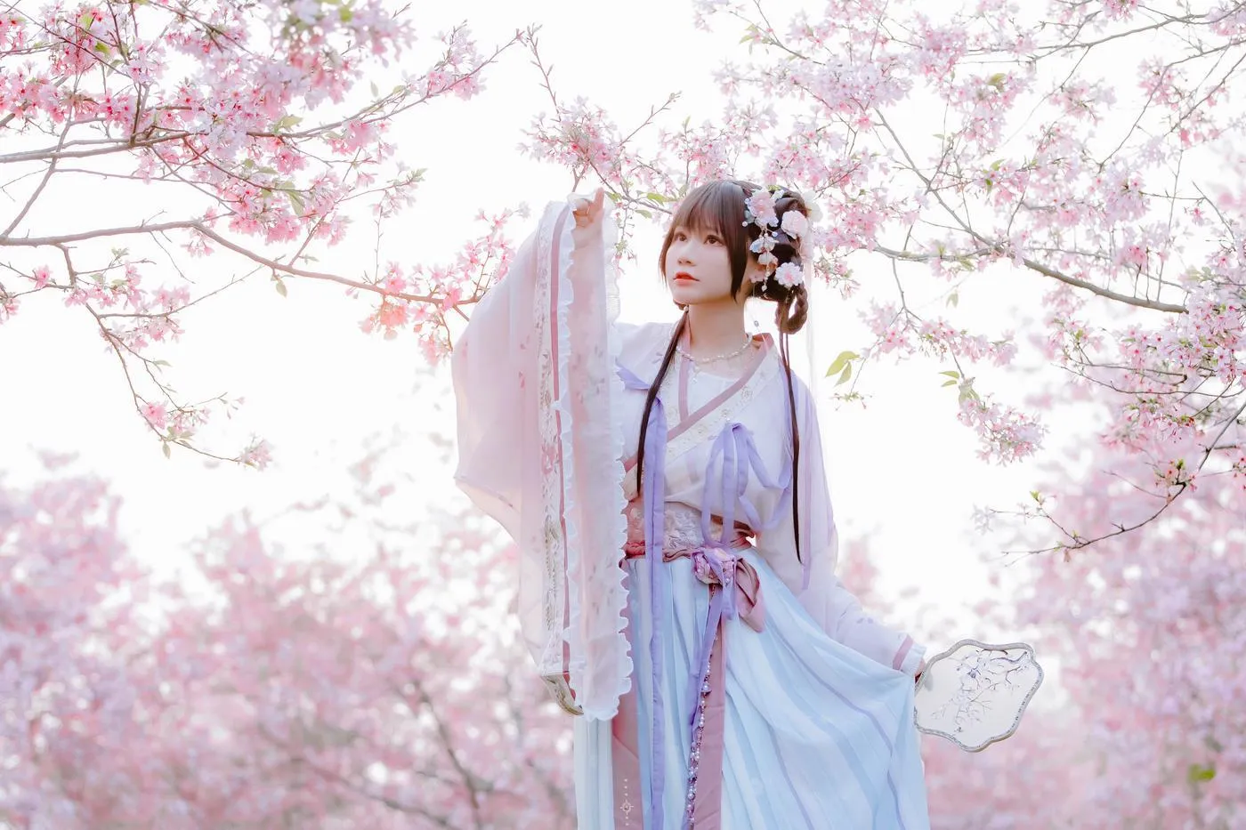 Nyako喵子 – NO.35 樱花汉服 花神祈愿 [52P]插图3